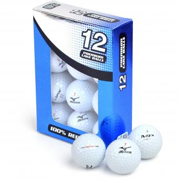 Segunda oportunidad Mizuno polimorfonuclear 12 Premium Lake grado A pelotas de Golf - blanco