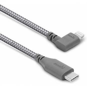 Moshi Integra USB-C to Lightning Cable with 90-Grad Connector 1.5 m Grey