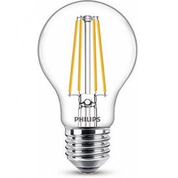 Bombilla LED Filamento Philips A60 E27 4,3W 40W 470 lúmenes Luz Cálida 2700K