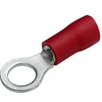 Conector de cable Hella 8KW 044 291-003 - Rojo - Para cables de 0.5mm² a 1.0mm² - M5 - Cantidad: 100