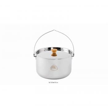 Olla Robens Ottawa 4L de acero inoxidable, color plateado, capacidad de 4 litros