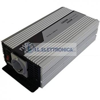Melchioni MKC Power 1000W Modified Sine Wave Inverter 12V DC to 230V AC with Overload and Short Circuit Protection
