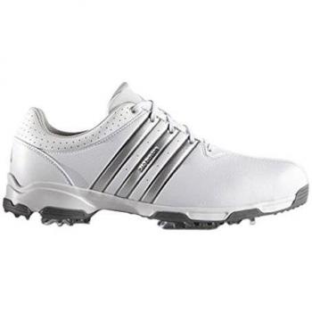 adidas 360 Traxion Wd, Zapatos de Golf para Hombre, Blanco / Plata, 45.3 EU