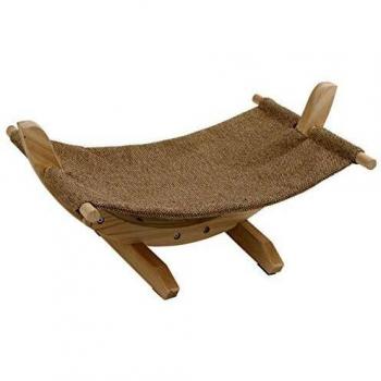 Kerbl 81559 Siesta 2.0 - Hamaca con Estructura de Madera, 61 x 37 x 29 cm, Color marrón