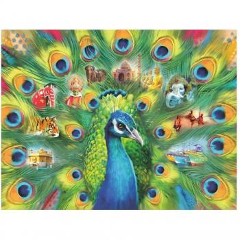 Ravensburger 2000 Piece Premium Puzzle - Land of the Peacock (Pawia Kraina)