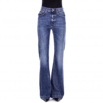 DONDUP Women's Blue Flared Denim Jeans - Size W27 Olivia