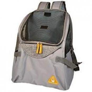 Mochila Transportín para Mascotas Duvoplus Promenade Gris Clásica 34x21x39,5cm - Hasta 7kg