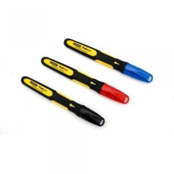 Stanley Marcador Fatmax Punta Fina Blister 3 Unidades Negro Rojo