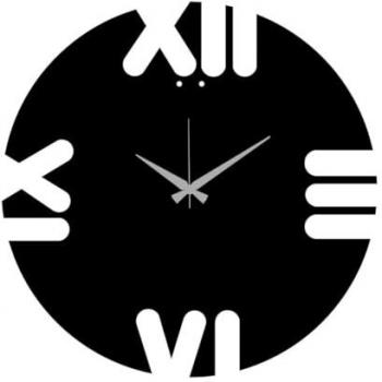 Reloj de Pared Epikasa Números 10 Metal Negro 42x0,15x42 cm