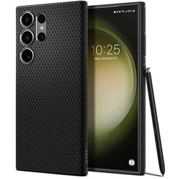 Funda de TPU Spigen Liquid Air para Samsung Galaxy S23 Ultra - Negra
