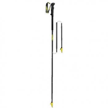 Leki Micro RCM Nordic Walking Stock, Unisex, 6432586, Nature Carbon/Neon Yellow, 110
