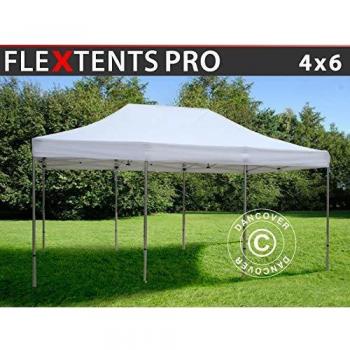 Carpa Plegable Rápida FleXtents Pro 4x6m Blanca Impermeable