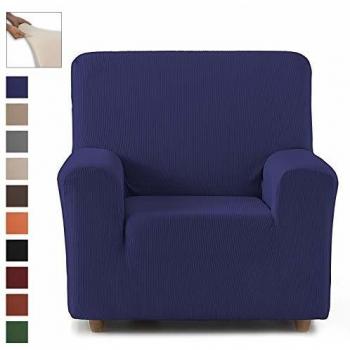 Eiffel Textile Funda Sillon Elastica Protector Adaptable Rústica, Azul, 1 Plaza