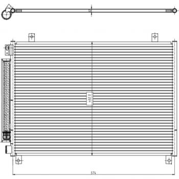 Condensador de aire acondicionado EASY FIT NRF 350461