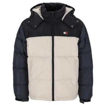 Tommy Jeans Alaska Colorblock Hooded Puffer Jacket - XL