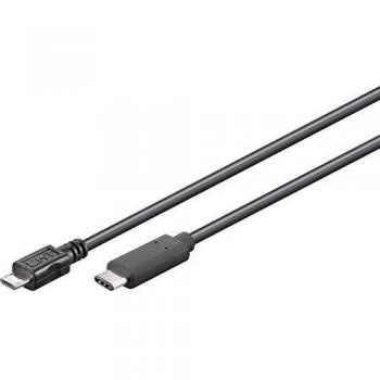 Cable USB-C a Micro USB-B 2.0 Macho/Macho 1m Negro