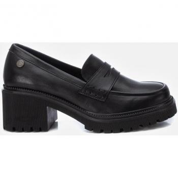 Mocasines de mujer Refresh 172268 negros con tacón ancho y suela de goma