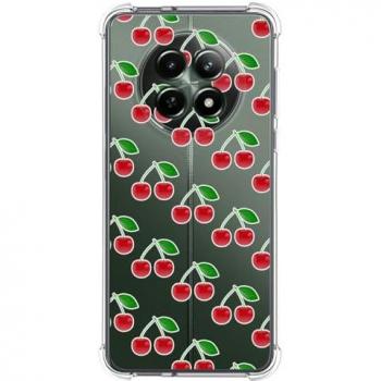 Funda Antigolpes de Silicona para Realme 12 5G / 12x 5G con Diseño de Cerezas