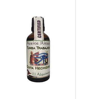 Aceite Tumba Trabajos, quita Hechizos, 50 ml - Aceite para Anular, Rechazar y Tumbar Cualquier Trabajo Ritual o de Magia