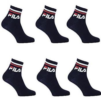 Calcetines Marino Adulto Fila - 3 pares, color azul oscuro, talla 39-42