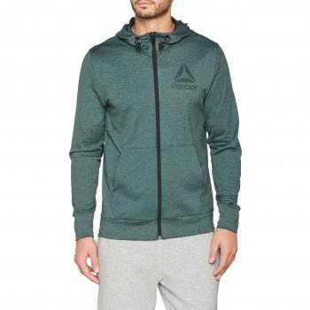 Reebok D93740 Speedwick FZ Hoodie Sudadera, Hombre, X-Large