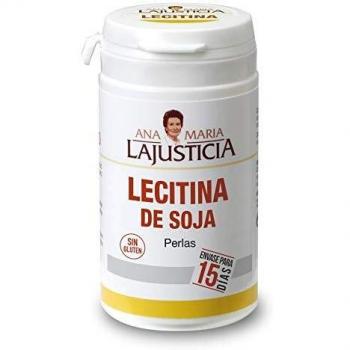 Ana María Lajusticia - Lecitina De Soja – 90 Perlas. Reduce El Colesterol En Sangre Y Mejora La Memoria. Envase Para 15 Días De Tratamiento.
