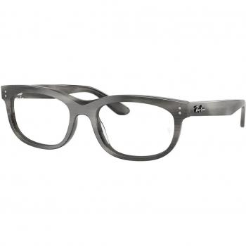 Ray-Ban RX5489F Balorette Gafas Recetadas para Hombre Ajuste Asiático Color Gris 54mm