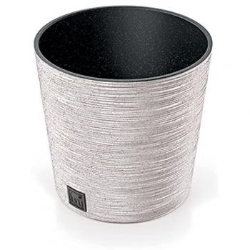 Macetero FURU Blanco Roto con Depósito de 7,5 L - 25 x 25 x 22,4 cm