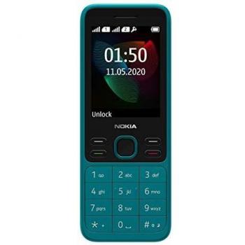 Teléfono Móvil Nokia 150 Dual SIM Cyan - Bluetooth, Cámara, Radio FM, 4 MB RAM, 4 MB Almacenamiento Interno Expandible a 32 GB