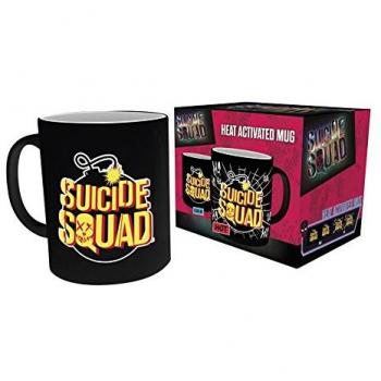 DC Comics GB Eye LTD-Taza Que Cambia de Calor, diseño del Escuadrón Suicida, Madera, Varios, 15 x 10 x 9 cm