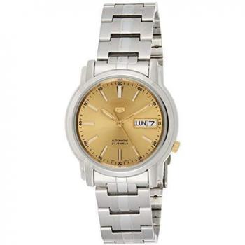 Seiko 5 Automatic Men's Watch with 21 Jewels - Gold SNKL81