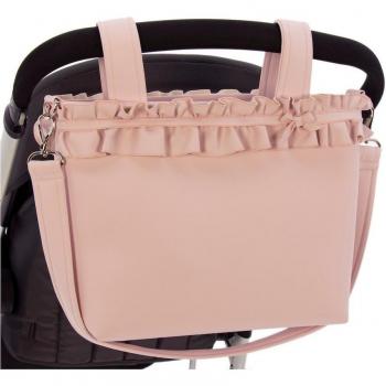 Bolso pequeño para silla de paseo Rosy Fuentes - Talega pequeña, diseño práctico y funcional, fabricado en materiales resistentes, con múltiples compartimentos para organización, fácil de acoplar a la silla de paseo