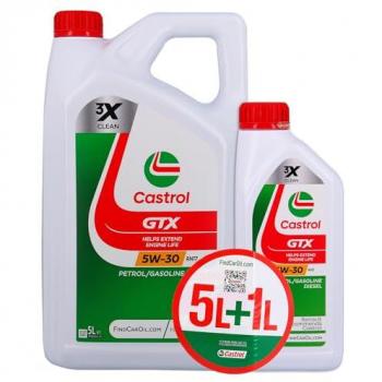 Aceite de Motor Castrol GTX 5W-30 RN17 6 L (5L + 1L)