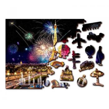 Puzzle de Madera 3D Paris de Noche Grande - 300 Piezas