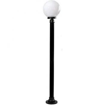 Farola Exterior Med. Ambiente 1xe27 Negro 160cm