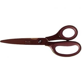 Plus Office 040674 - Tijera Curve Acero, 215 mm color Gris Cuchillo Negro