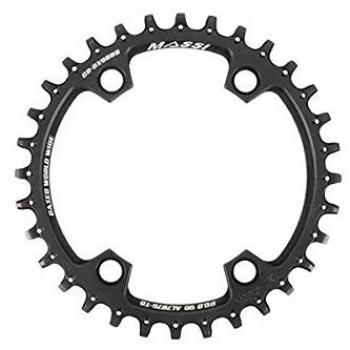 Massi 32T Narrow-Wide Comp. Shimano Platos, platros Bicicleta,Ciclismo,32 Dientes, Negro, 32 T