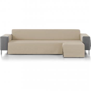 Eiffel Textile Marsella Cubre Sofá Algodón Marfil 240 x 195 x 2 cm Chaise Longue Brazo Derecho