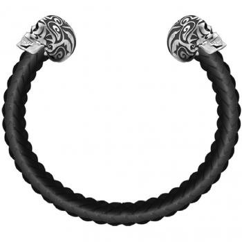 Pulsera de hombre Police Tribal Edge de acero negra