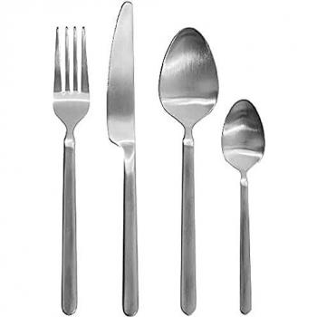 Blomus Stella Juego de cubiertos, Acero Inoxidable 18/8, plata