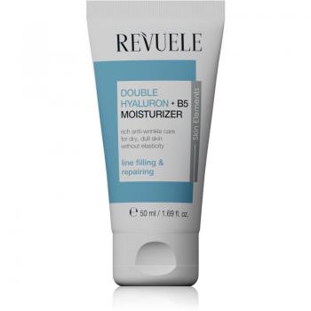 Revuele Double Hyaluron + B5 Moisturizer 50 ml - Moisturizing and Softening Cream with Anti-Wrinkle Effect