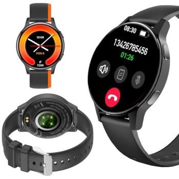 Reloj Inteligente Unisex Forever iGO4 JW-600 Negro con Pantalla AMOLED 1,28, Bluetooth 5.3, IP67, Monitor de Sueño y Modos Deportivos