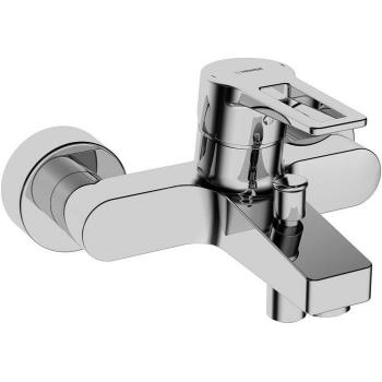 Mezclador de baño y ducha Hansa Twist, cromado, monomando con dispositivo de seguridad, proyección: 162 mm