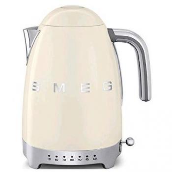 Smeg KLF04CREU 50's Style Electric Kettle with Variable Temperature Control, 1.7L, Cream