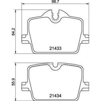 Pastillas de freno BREMBO P 06 114, juego de pastillas para freno de disco