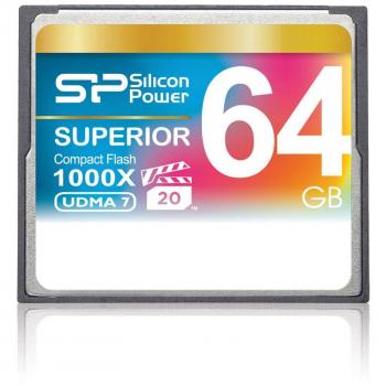 Silicon Power 64GB Superior CompactFlash Card 1000X Speed (UDMA 7)