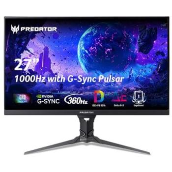 Monitor Gaming Acer Predator XB273UF5b, 27 QHD IPS, 360Hz, G-Sync, HDR10, 0.5ms