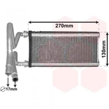 Radiador de calefacción VAN WEZEL 53006706