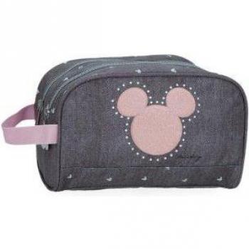 Neceser adaptable Mickey Studs con doble compartimento