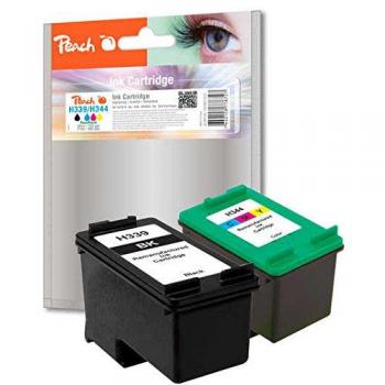 Paquete Combinado de Peach Compatible con HP C8767E, No. 339, C9363E, No. 344